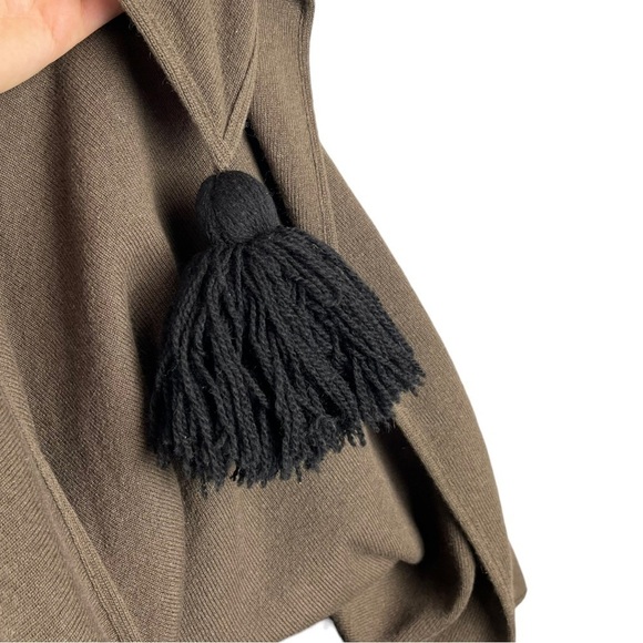 SONIA RYKIEL PARIS VINTAGE WOOL ANGORA KNIT TASSEL CAPE PONCHO SWEATER WRAP - Picture 8 of 9